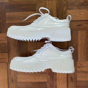 Jeffery Campbell White Mallard Shoes Size 10